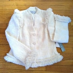 W by WORTH Cream Wool Blazer
